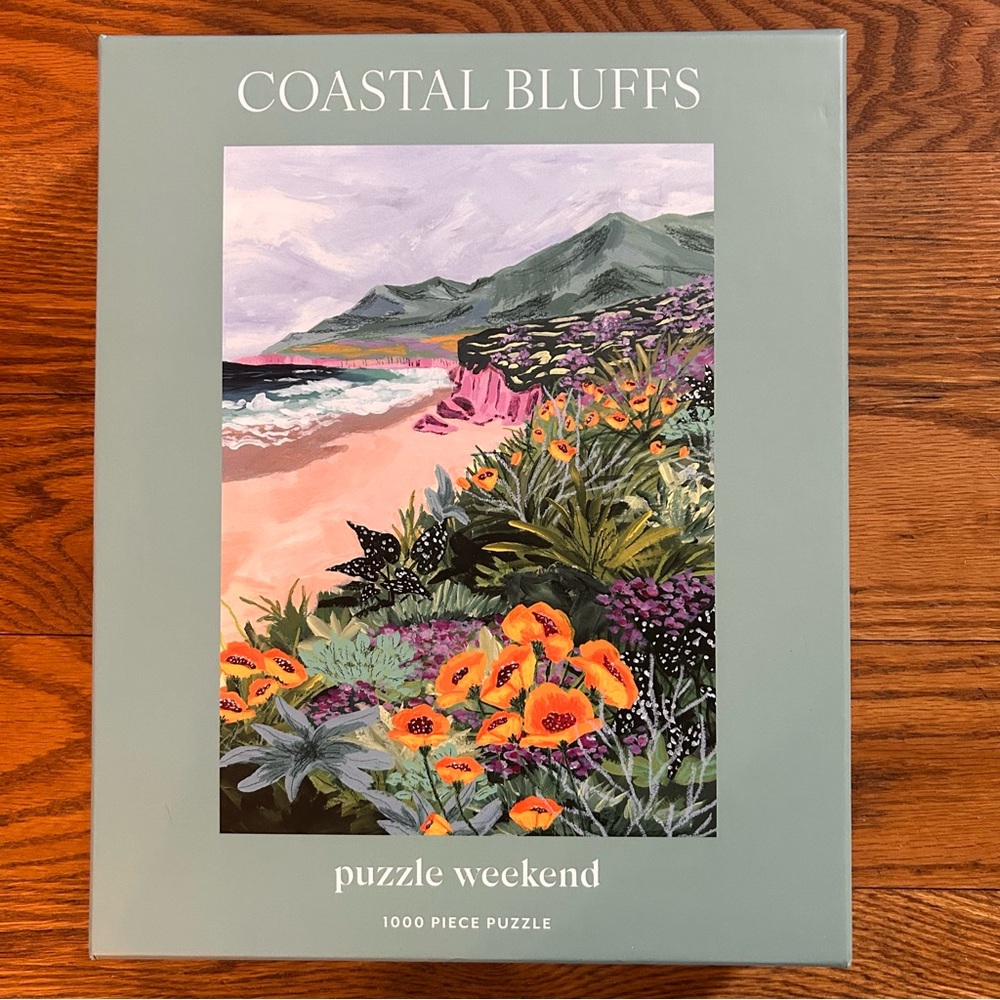 Coastal Bluffs Puzzle Weekend 1000-Piece Jigsaw Puzzle - Green Box